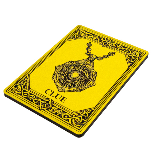 Acrylic Token - Clue - Black (Yellow)