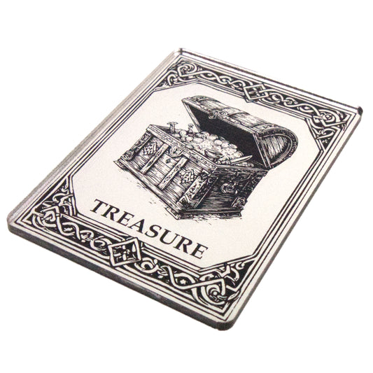 Acrylic Token - Treasure - Mirror Silver