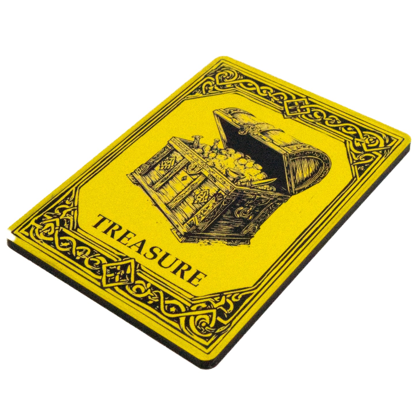 Acrylic Token - Treasure - Black (Yellow)