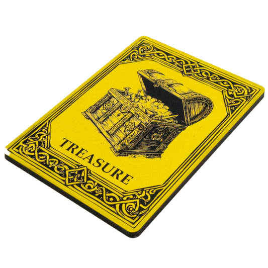 Acrylic Token - Treasure - Black (Yellow)