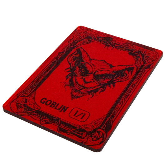 Acrylic Token - Goblin 1/1 - Mirror Red