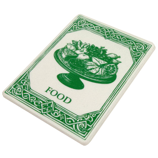 Acrylic Token - Food - White (Green)
