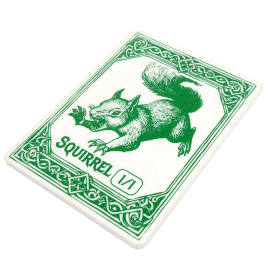 Acrylic Token - Squirrel 1/1 - White (Green)