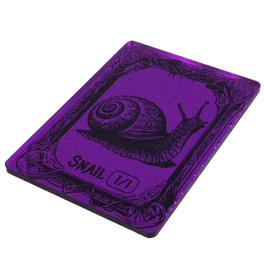 Acrylic Token - Snail 1/1 - Mirror Purple