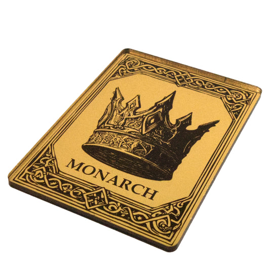 Acrylic Token - Monarch - Mirror Gold
