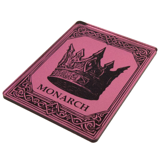Acrylic Token - Monarch - Mirror Pink