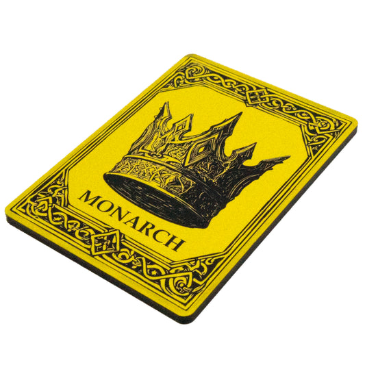 Acrylic Token - Monarch - Black (Yellow)