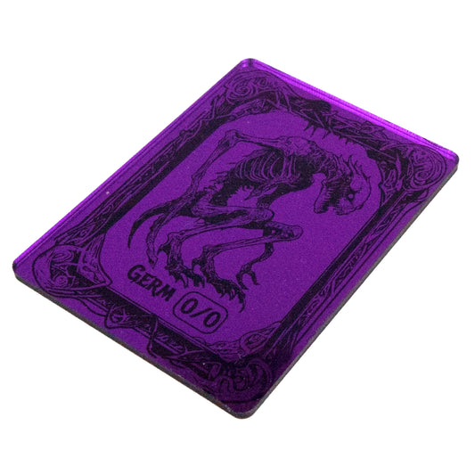 Acrylic Token - Germ 0/0 - Mirror Purple