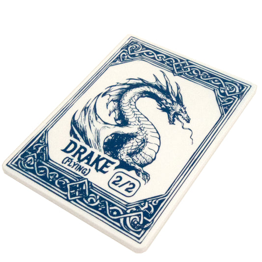 Acrylic Token - Drake 2/2 F - White (Blue)