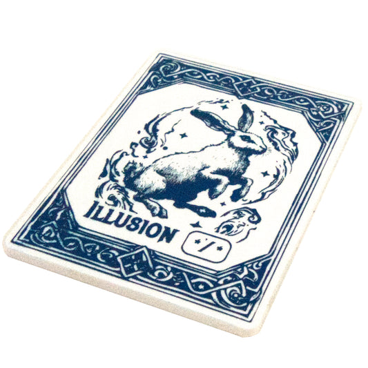 Acrylic Token - Illusion */* - White (Blue)