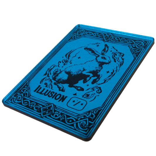 Acrylic Token - Illusion */* - Mirror Light Blue