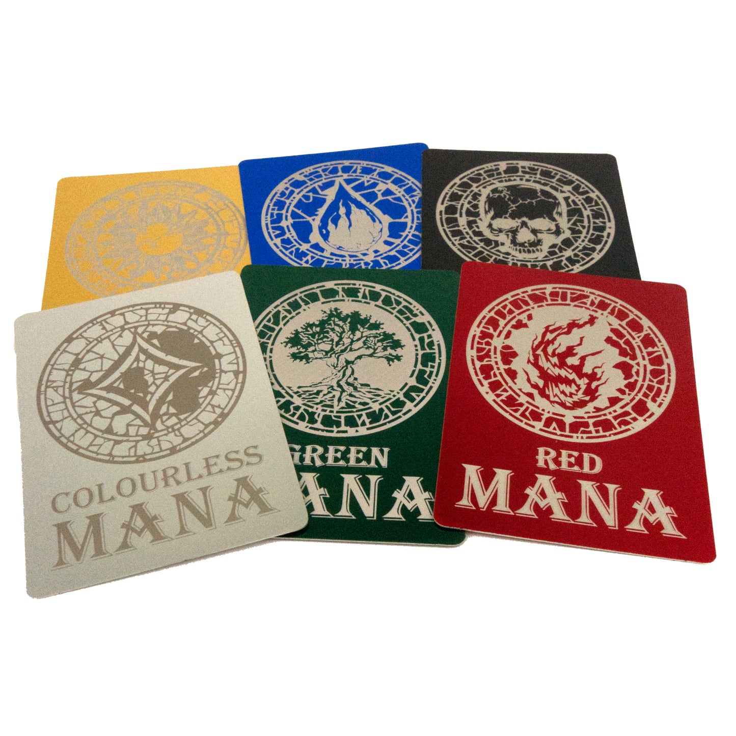 Metal Token - Mana Marker - Stone Full Set x6