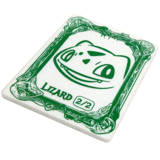 Acrylic Token - Lizard 2/2 - White (Green)