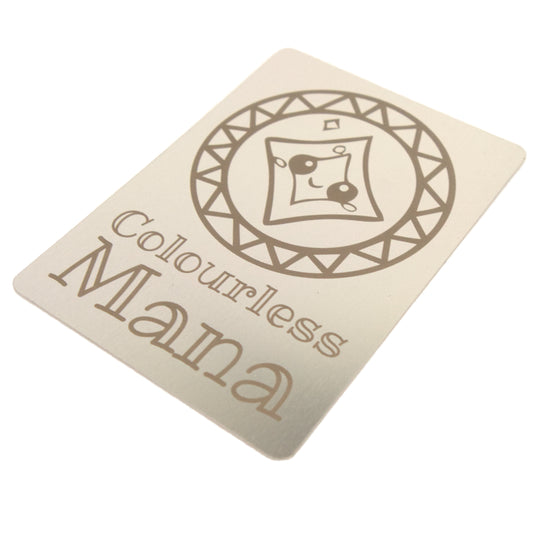 Metal Token - Mana Marker - Cute Diamond Grey